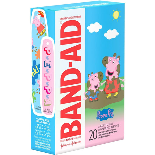 Peppa Pig Kids Bandages, 20 Count