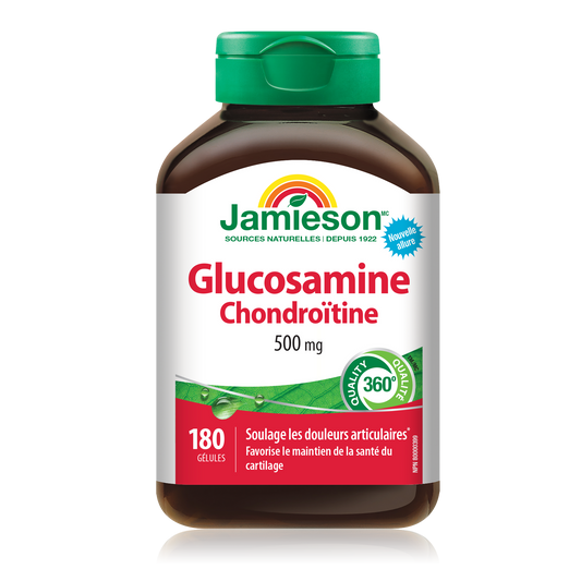 Glucosamine Chondroitin 500mg Joint Support Softgels 180 Count
