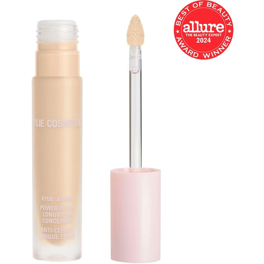 Power Plush Longwear Concealer, 12-hour wear, brightens & color correct under eye circles, natural finish, crease & cake-proof, vegan