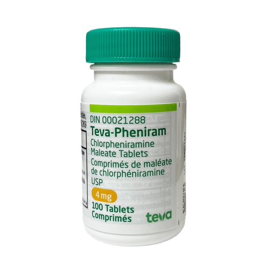 Chlorpheniramine 4mg Tablets 100 Count
