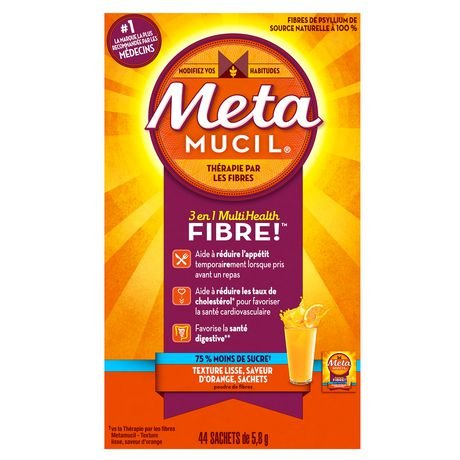 Metamucil Sugar-Free Smooth Fiber Packets 44 x 5.8g