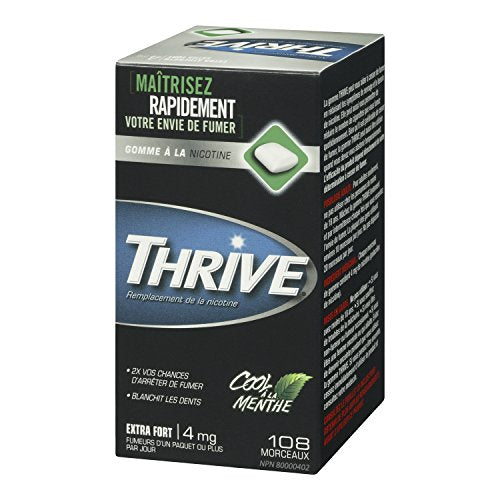 Thrive Nicotine Gum 4mg Cool Mint - 108 Pieces