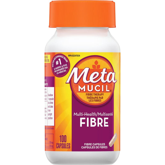 Metamucil Sugar-Free Psyllium Fiber Capsules 100 Count