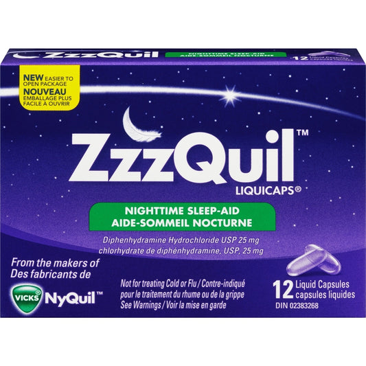 Nighttime Sleep-Aid LiquiCaps 12 Count