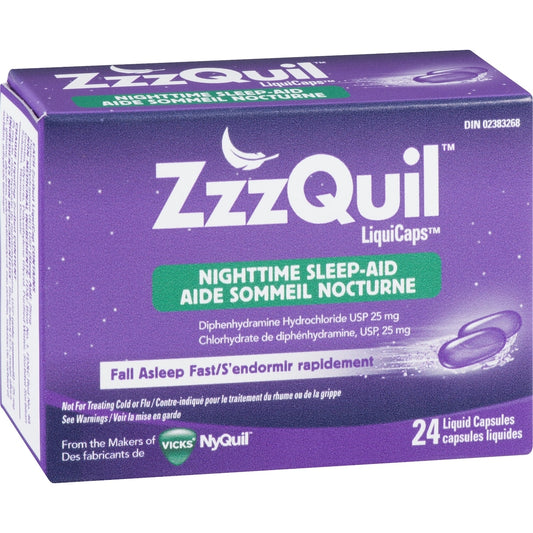 ZzzQuil Nighttime Sleep Aid LiquiCaps 24 Count