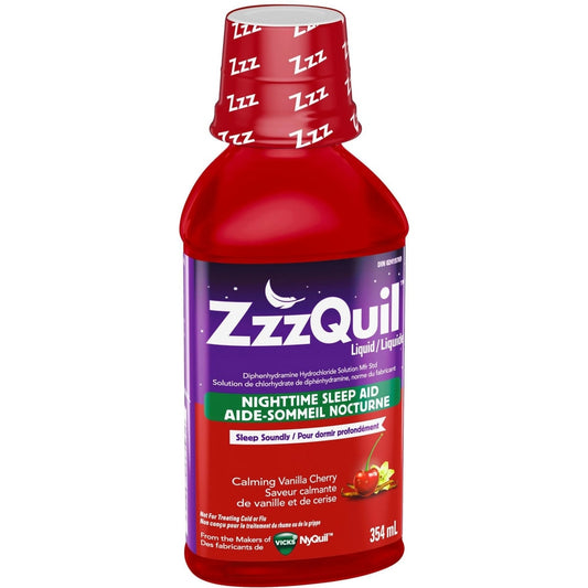 Nighttime Sleep Aid Liquid Vanilla Cherry 354ml