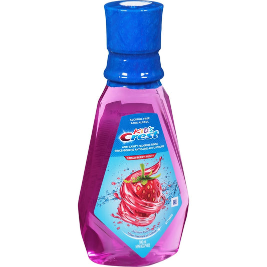 Kids Strawberry Fluoride Mouthwash, Alcohol-Free, 500ml
