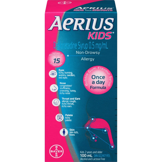 Kids Allergy Relief Syrup Bubble Gum 100ml