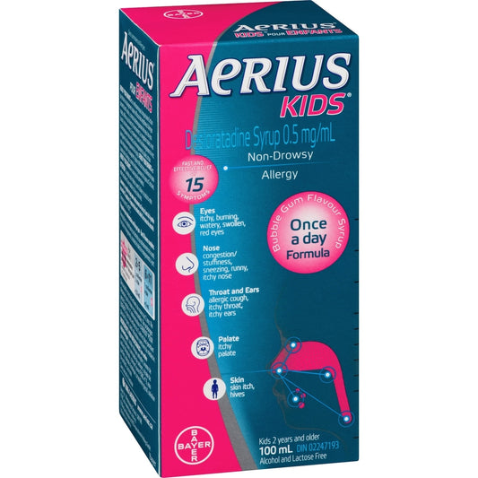 Kids Allergy Relief Syrup Bubble Gum 100ml