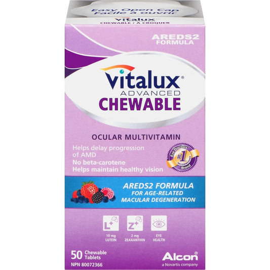 Vitalux Advanced Chewable Eye Health Tablets 50 Count