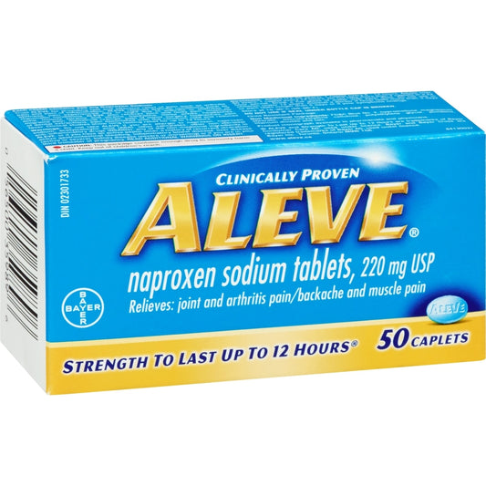 Aleve 220mg Caplets, 50 Count