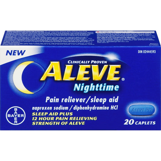 Aleve Nighttime Pain Reliever & Sleep Aid Caplets 20 Count