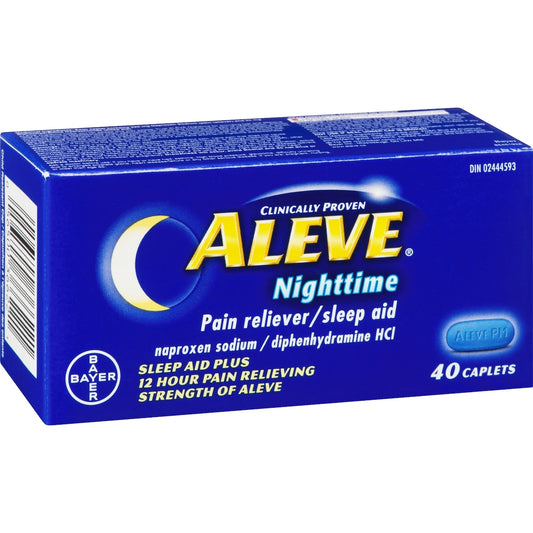 Aleve PM Nighttime Pain Relief Caplets 40 Count
