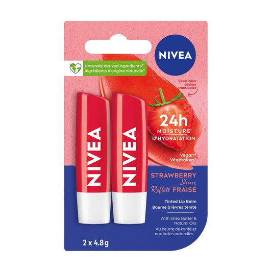 Strawberry Lip Balm Duo Pack 2 x 4.8g