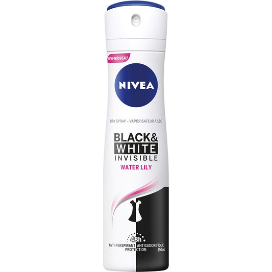Black & White Invisible Water Lily Anti-Perspirant Spray 150ml