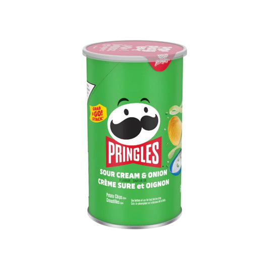 Pringles Sour Cream & Onion Chips 68g (12-Pack)
