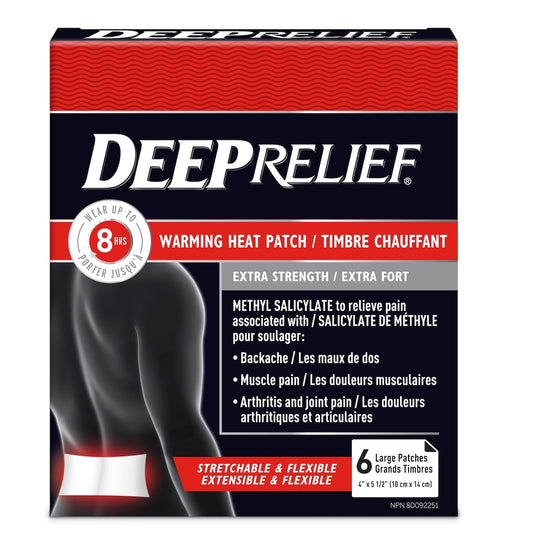 Warming Heat Patches for Muscle Pain Relief, 6 Pack