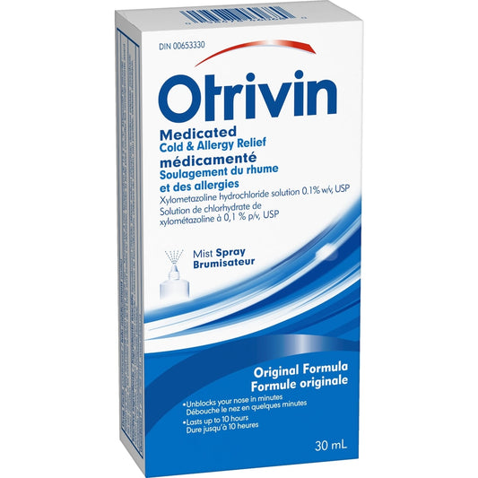 Otrivin Adult Nasal Decongestant Spray 0.1% 30ml