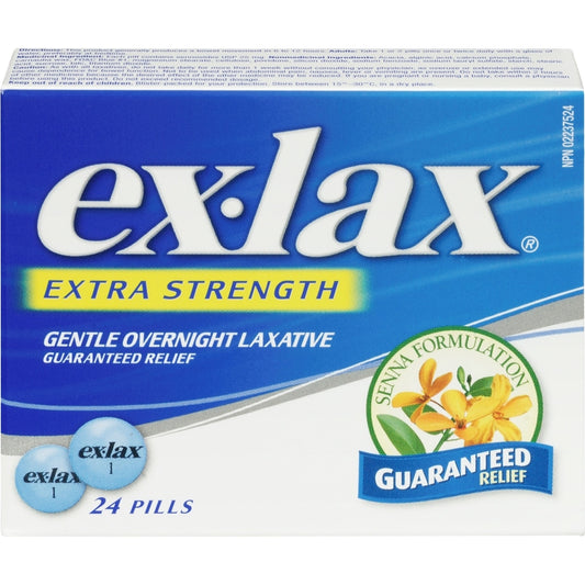 Ex-Lax Extra Strength Senna 25mg Tablets, 24 Count