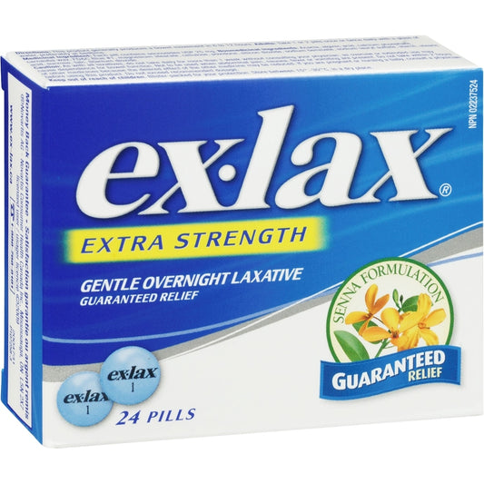 Ex-Lax Extra Strength Senna 25mg Tablets, 24 Count