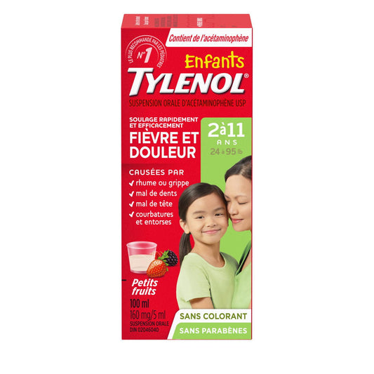 Children's Tylenol Dye-Free Berry Liquid 100mL