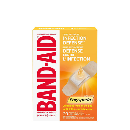 Antibiotic Adhesive Bandages, 20 Count