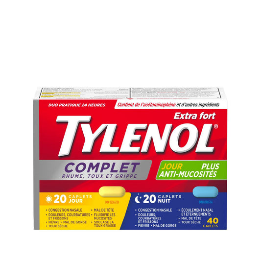 Tylenol Complete Extra Strength Day & Night Caplets 40-Pack