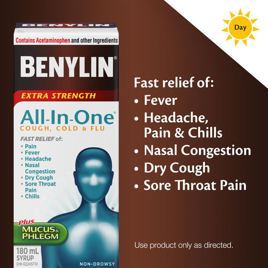 Extra Strength All-In-One Cold & Flu Syrup 180mL