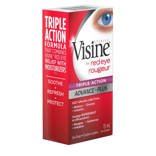 Visine Triple Action Eye Drops 15mL