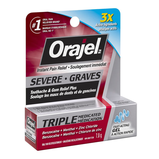 Triple Medicated Tooth & Gum Pain Relief Gel 7g