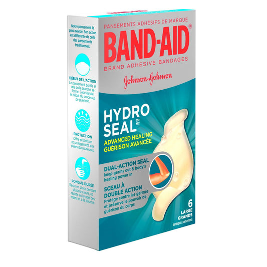Hydro Seal Advanced Large Waterproof Bandages, 6 Pack