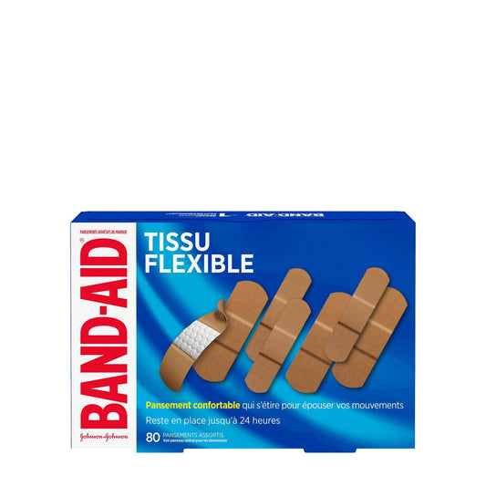 Flexible Fabric Adhesive Bandages, 80-Pack