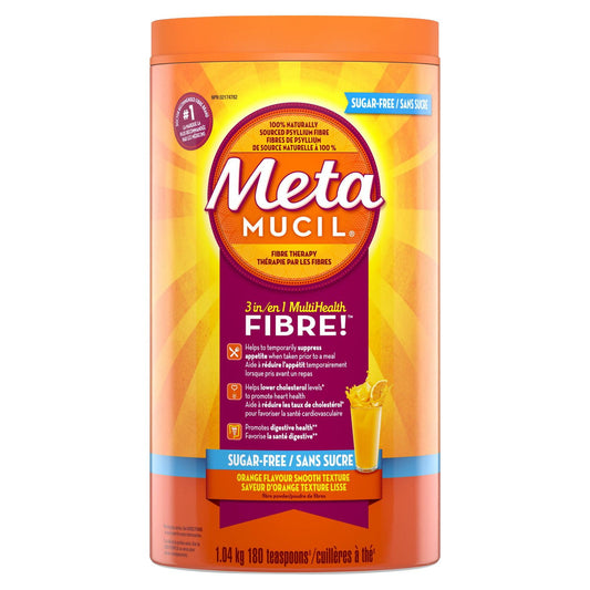 Metamucil Sugar-Free Orange Smooth Fibre, 180 Servings