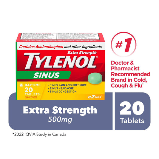 Sinus Extra Strength Daytime Tablets, 20 ct