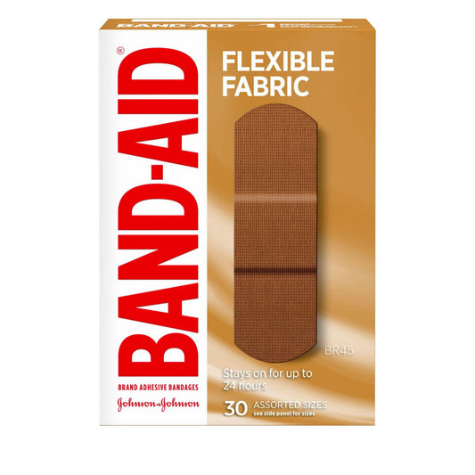 Flexible Fabric Bandages BR45 Assorted 30-Pack