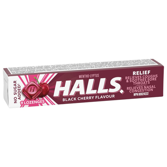 Sugar-Free Black Cherry Cough Drops, 9 Count