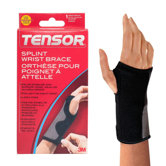 Tensor Splint Wrist Brace, Adjustable Support