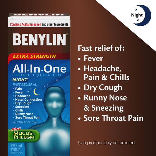 Extra Strength Nighttime Cold & Flu Syrup 270mL