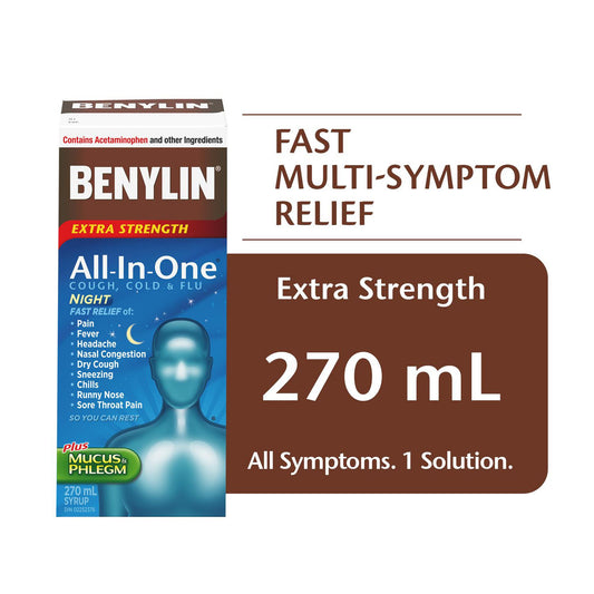 Extra Strength Nighttime Cold & Flu Syrup 270mL