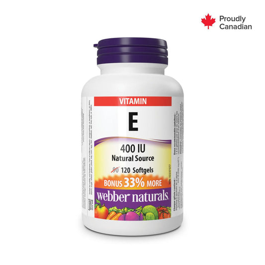 Vitamin E 400 IU Softgels, 120 Count