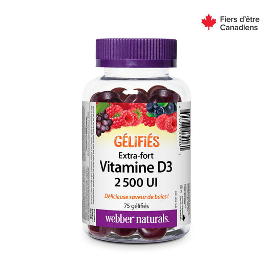 Vitamin D3 2500 IU Gummies Extra Strength 75 Count