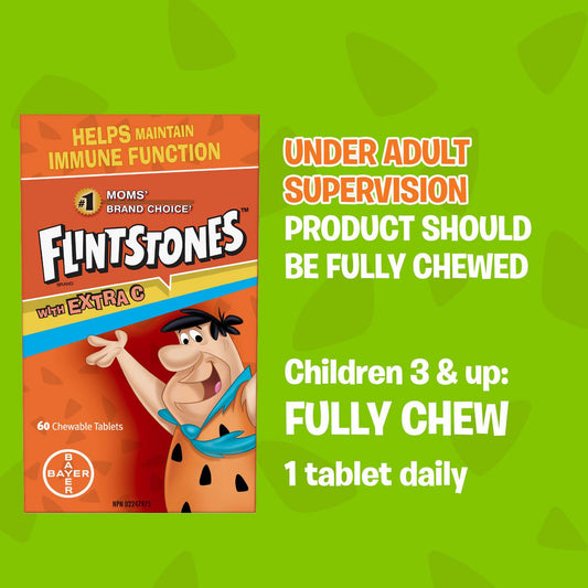 Kids Chewable Multivitamins with Extra Vitamin C, 60 Tablets