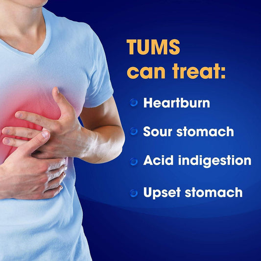 TUMS Extra Strength Berry Fusion Chewable Tablets, 140 Count