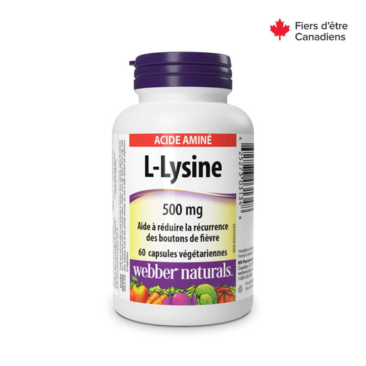 L-Lysine 500mg Capsules, 60 Count