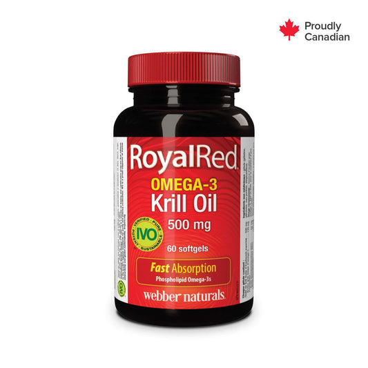 Royal Red Omega-3 Krill Oil 500mg Softgels (60 Count)