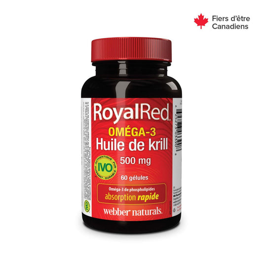 Royal Red Omega-3 Krill Oil 500mg Softgels (60 Count)