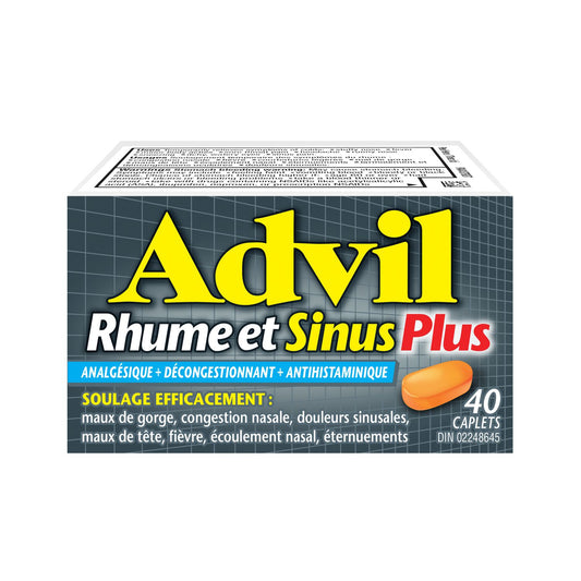 Advil Cold & Sinus Plus Tablets, 40 Pack