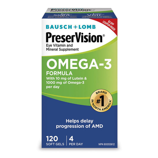 PreserVision Omega-3 Eye Health Softgels 120 Count