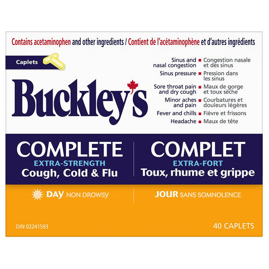 Daytime Cold & Flu Relief Caplets, 40 Count
