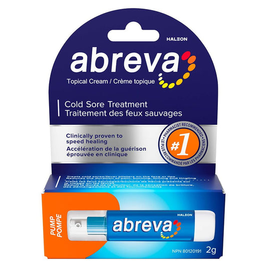 Abreva Cold Sore Treatment Pump 2g